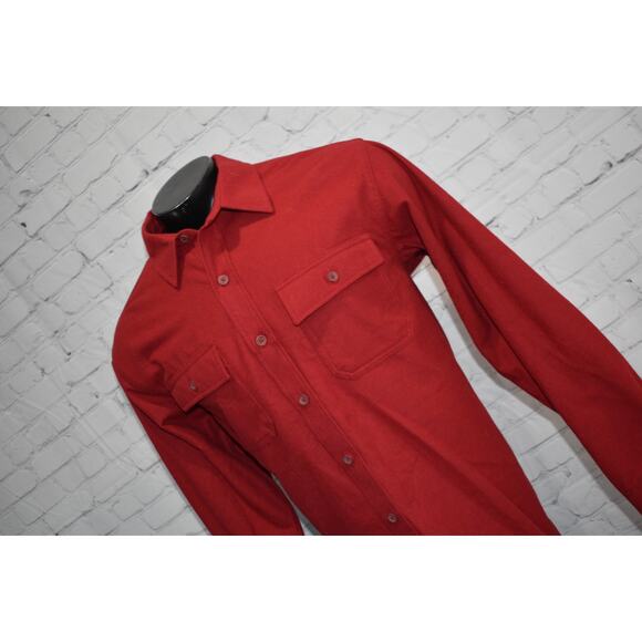 L.L. Bean Red Casual Button Down Shirt - Picture 7 of 7